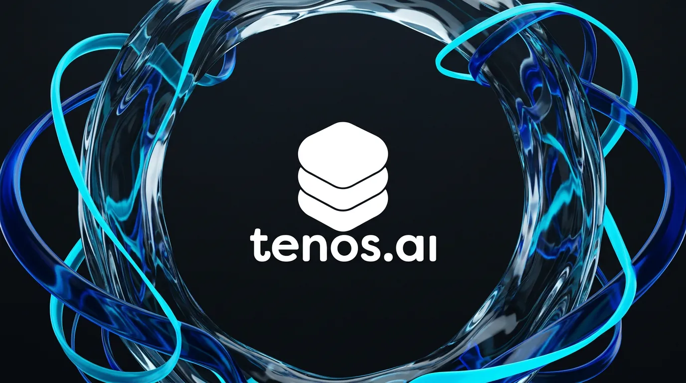 Tenos.ai case banner featuring the tenos.ai logo